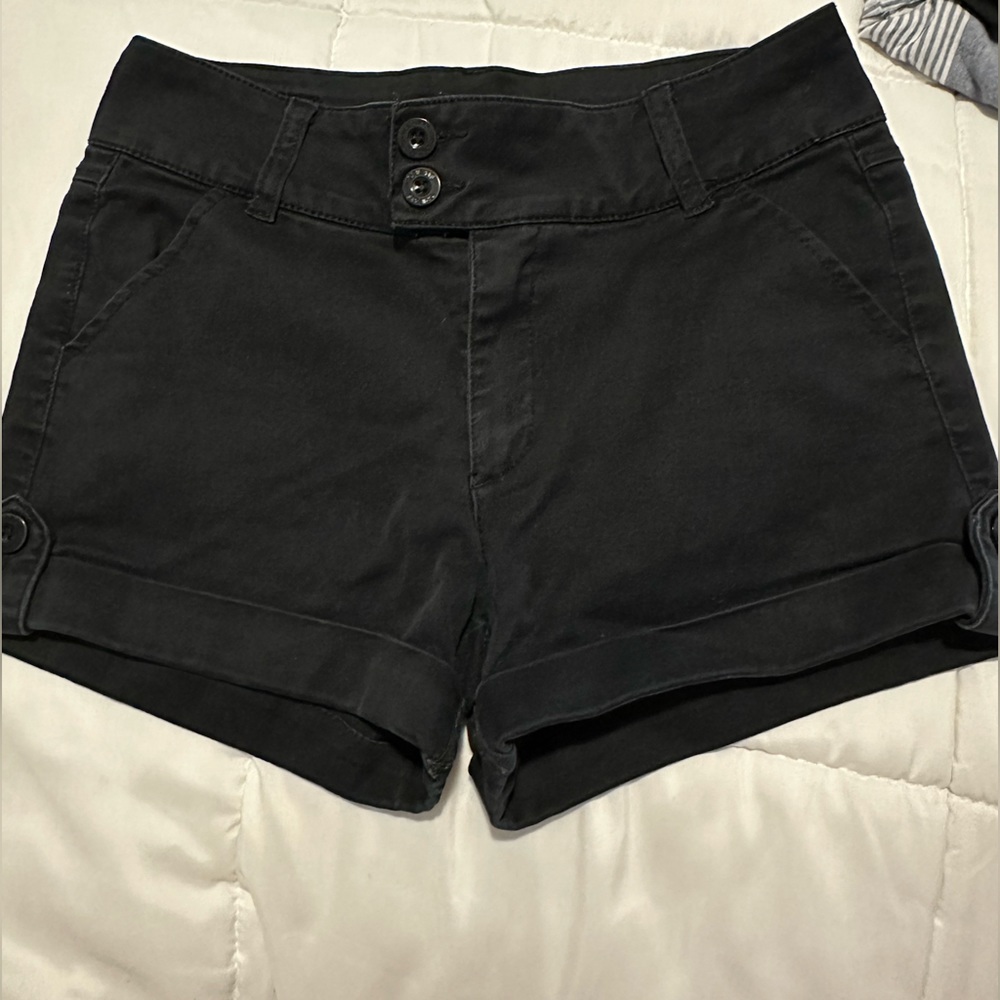 Black Highrise Shorts